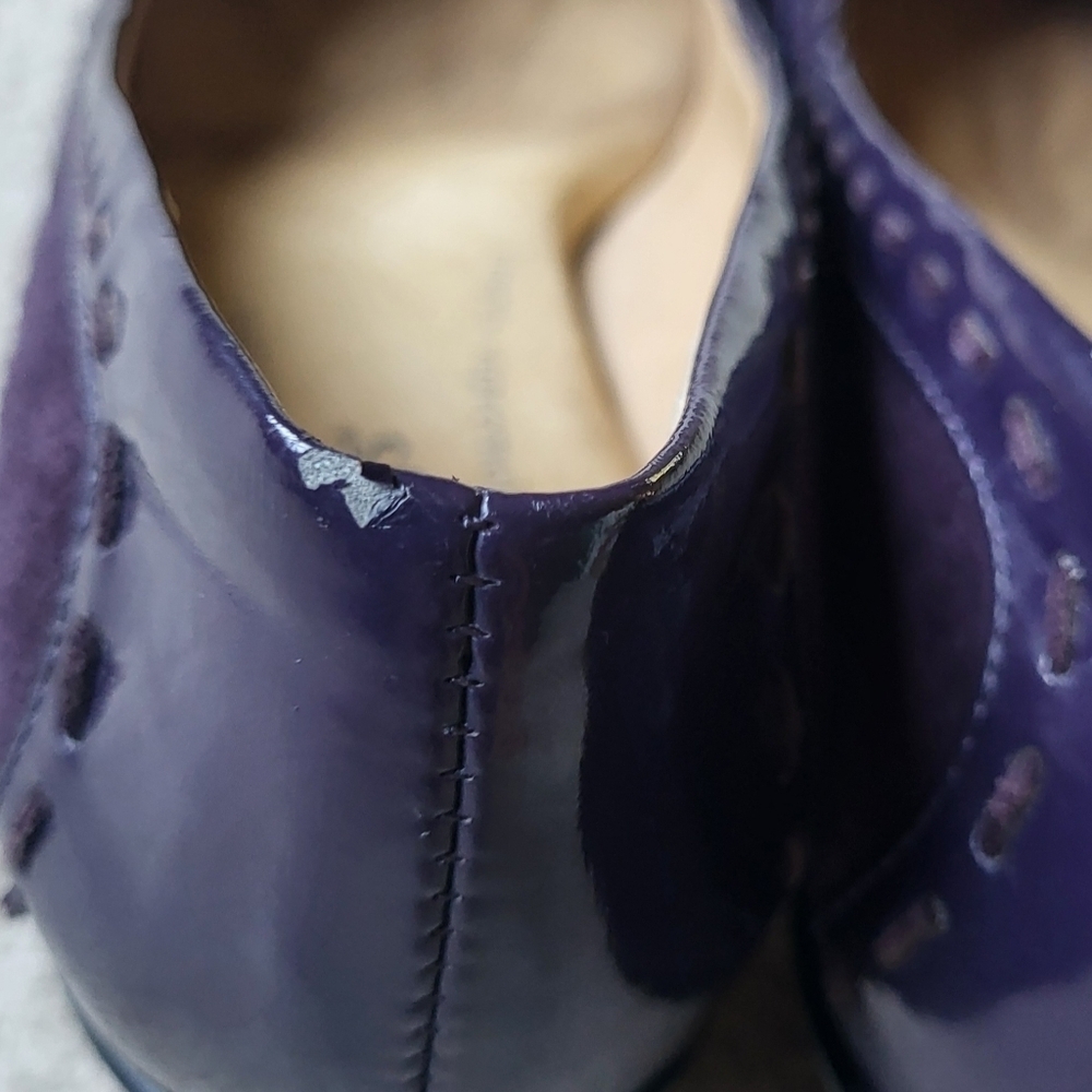 Softspots Sheridan Purple Suede Comfort Pumps Size 9 Narrow - Picture 6 of 7